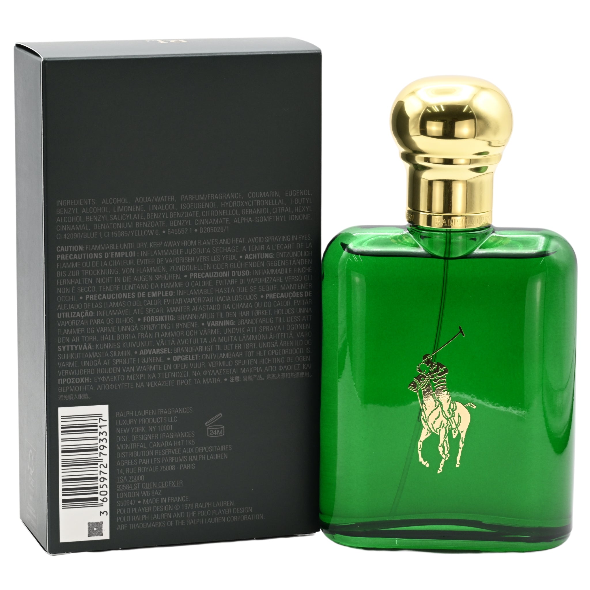 Polo Grenn by Ralph Lauren cologne for men EDT 4.2 oz New in Box